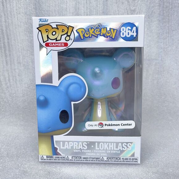 Funko Pop! Games Pokemon LAPRAS Pearlescent Pokemon Center Exclusive #864 NEW - Picture 2 of 8